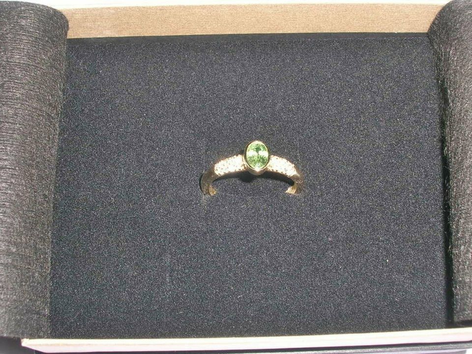 NEU: Ring Größe 20 / 63 375 Gold mit Demantoid + Zirkon in Solingen