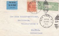 USA - Zensurpost aus 1940 - schön gestempelt in die Schweiz / St. Niedersachsen - Burgdorf Vorschau
