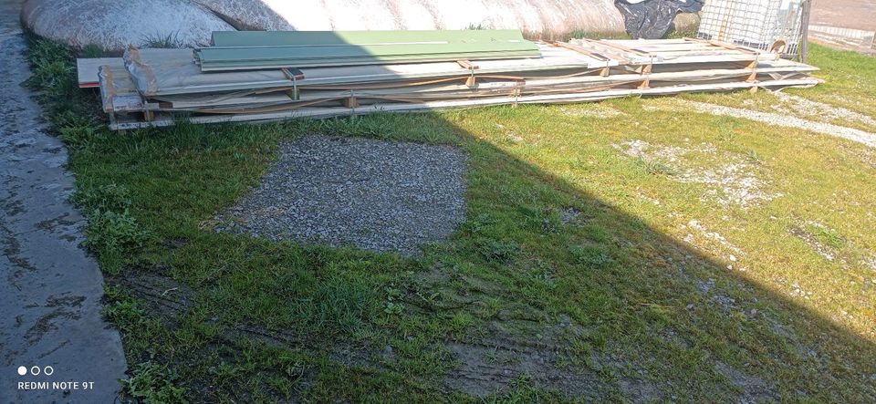 Trapezblech Wand 35/207 0,75mm stark Ral6011 neuwertig 380m2 in Obersontheim