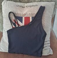 Bershka Spaghetti Träger Crop Top, schwarz Gr. XS Nordrhein-Westfalen - Langenfeld Vorschau