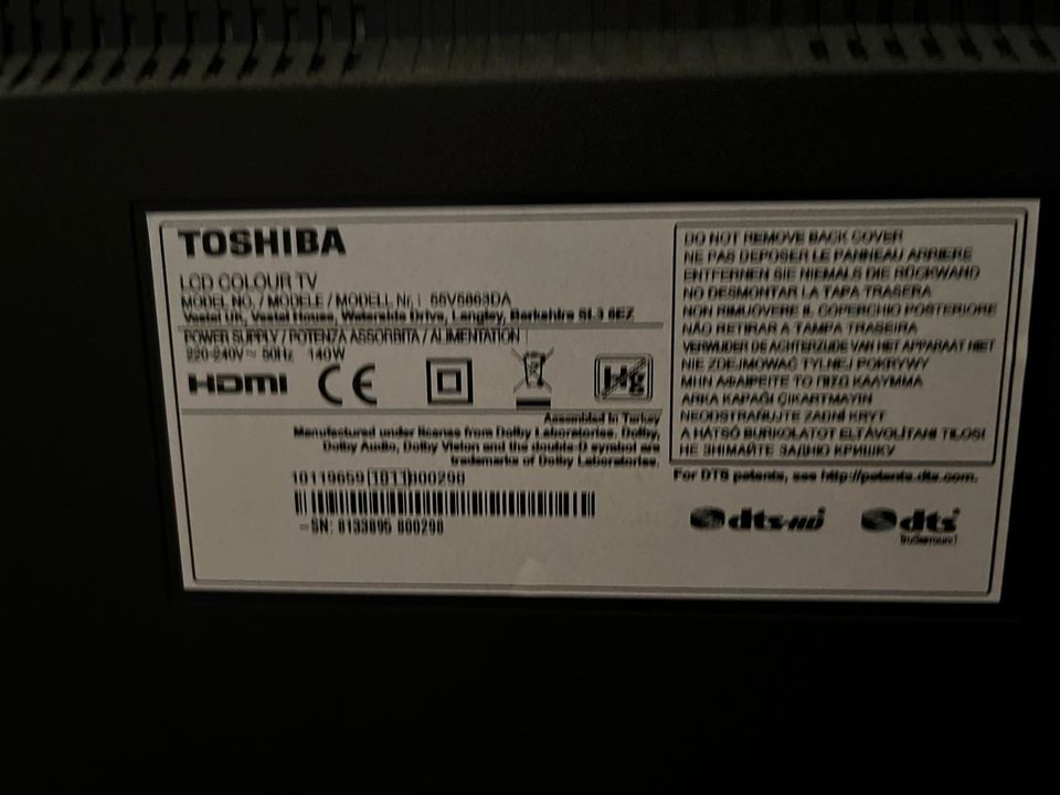 Toshiba Fernseher (Bildschirm defekt) in Konstanz