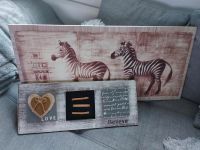 2 tolle Wandbilder Zebra Love Believe ** Top Zustand Nordrhein-Westfalen - Waldbröl Vorschau