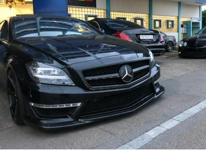 Frontspoiler Lippe Schwarz  Mercedes W218 CLS63 AMG CLS 63 in Singen