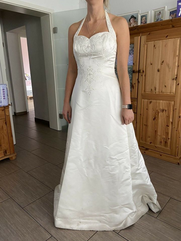 Hochzeitskleid Brautkleid A-Linie mit Handschuhen Stola Gr. 38/40 in Gevelsberg