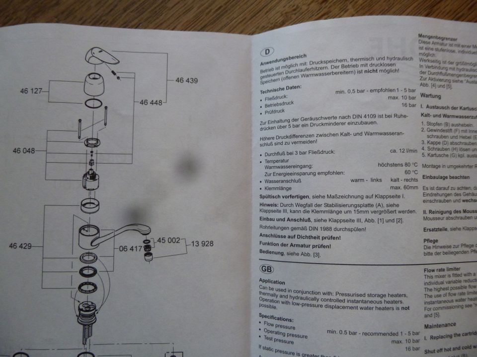 Neue GROHE Eurodisc Armatur in Wenden