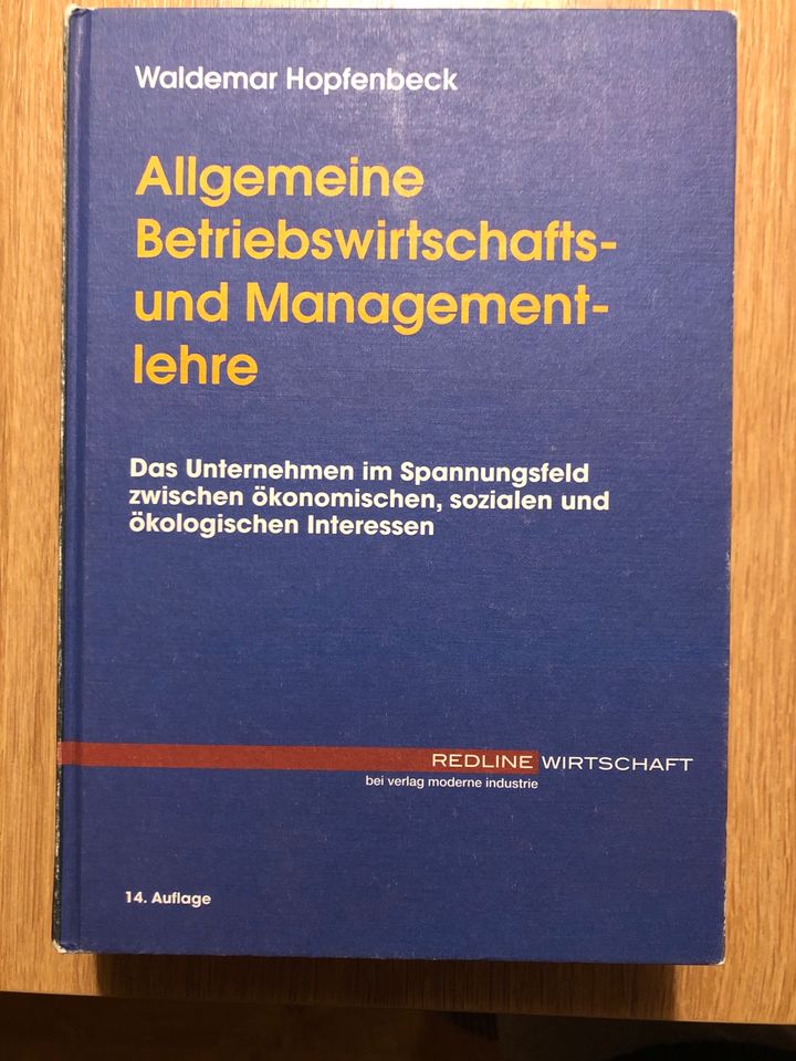 Allgemeine Betriebswirtschaftslehre- und Managementlehre in Peißenberg