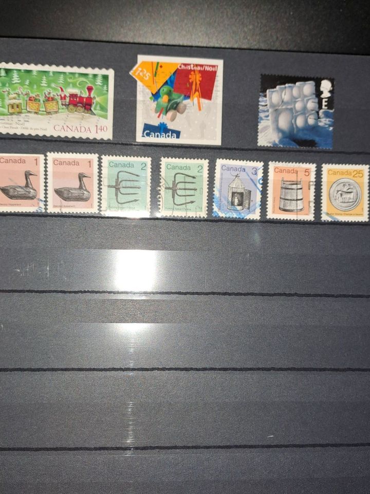 Briefmarken Kanada in Leimen