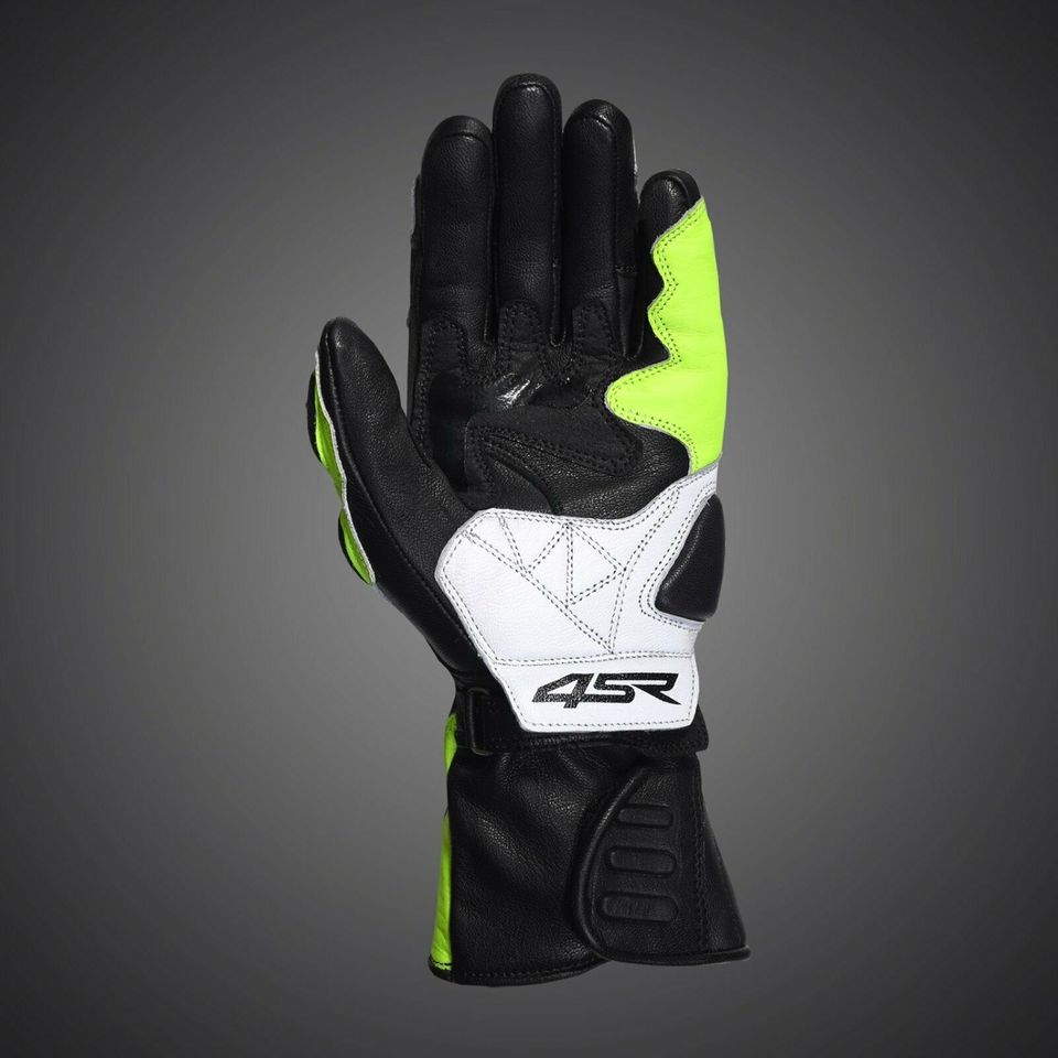 4SR Motorrad Handschuhe Sport Cup II Reflex Street Racing Leder in Hartmannsdorf