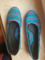 Neu Ballerina 40 Slipper blau gestreift Afrika Vintage Retro Goa Hannover - Linden-Limmer Vorschau