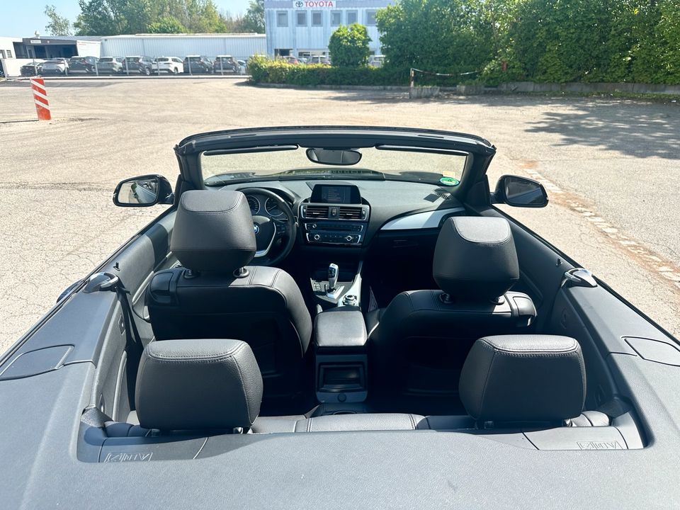 BMW 218d Cabrio Aut. Luxury Line Vollleder Navi Scheckheft in Augsburg