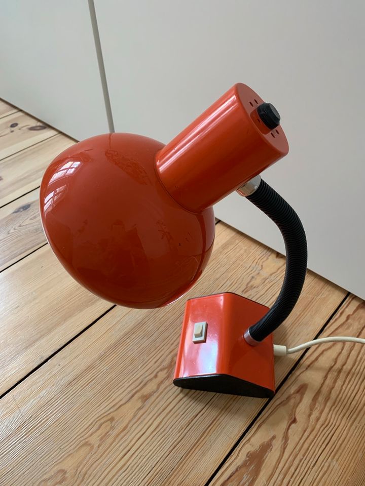 Vintage/Retro Lampe/Tischlampe 70er Jahre Orange in Berlin