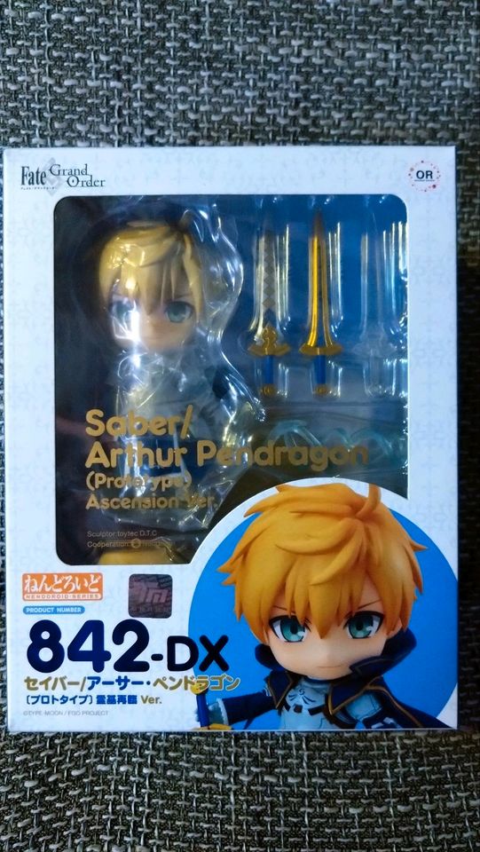 Fate Grand Order Saber Arthur Pendragon DX Nendoroid Anime Figur in Schönwalde (Vorpommern)