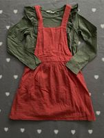 Weihnachtsoutfit rot grün latz Kleid Shirt 122 128 Bayern - Kempten Vorschau