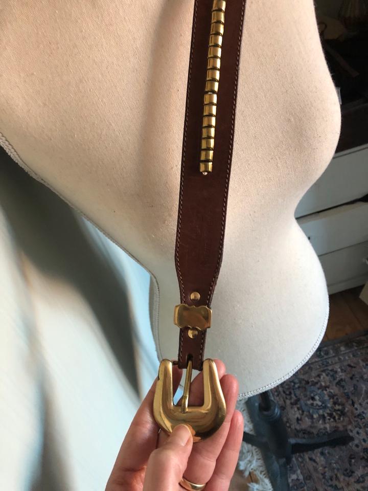 Gürtel Leder clincher reiten Bronze Reitgürtel Ledergürtel in Wächtersbach