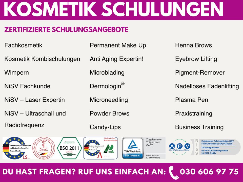 Ausbildung zur Wimpernstylistin | Wimpern Schulung für Job Berlin in Berlin