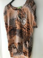Shirt Seide 100%, Tiger, Animal, beige, Größe 38 / M, neuwertig Stuttgart - Bad Cannstatt Vorschau