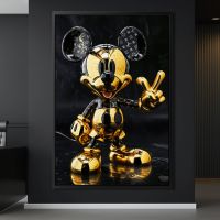 Mickey Mouse Louis Vuitton , Wandbild Leinwand mit Rahmen , Deko Stuttgart - Stuttgart-Ost Vorschau