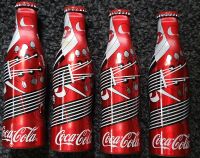 Coca Cola Aluflasche 4 Stück Sammelflasche leer Dresden - Leuben Vorschau