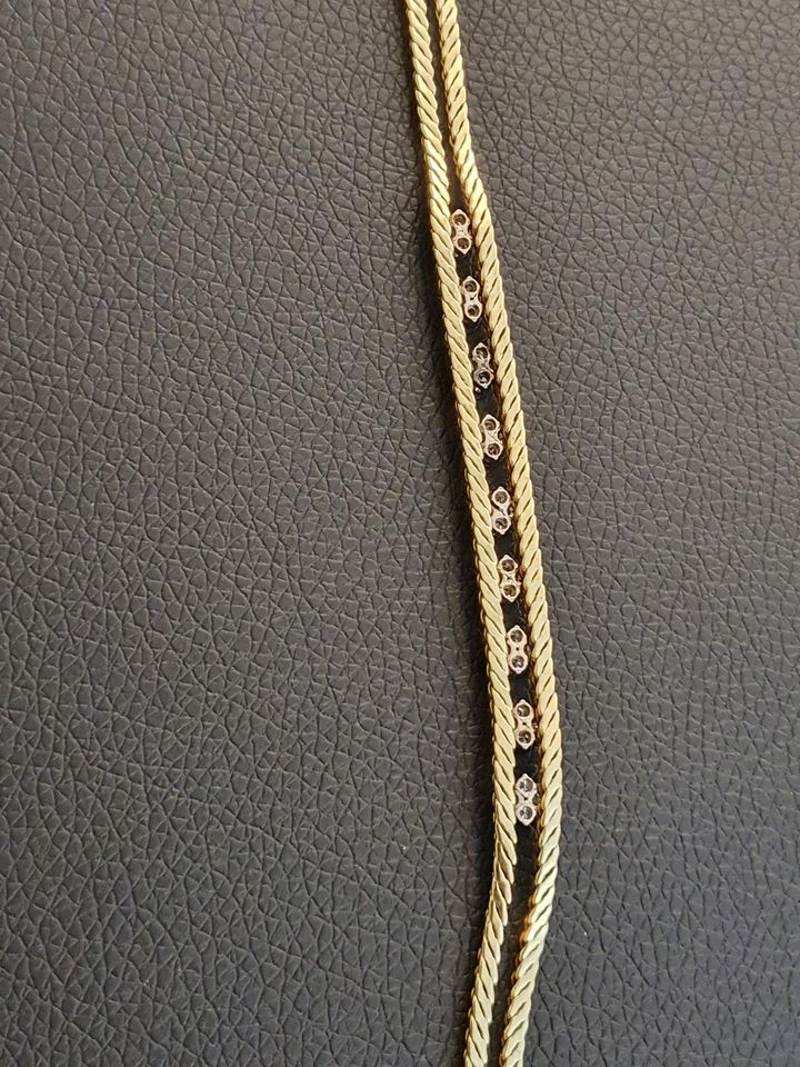 Brillantarmband, 585 Gold, 19cm, 36 Brillanten zus. ca. 0,7ct in Gelsenkirchen