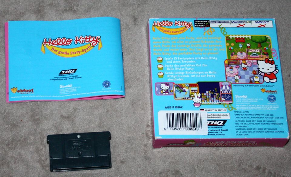 Game Boy ADVANCE  HELLO KITTY Der große Party Spaß ~ OVP Nintendo in Wallsbüll