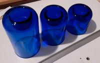 Teelichthalter-Set aus blauem Glas 3 Stück Sachsen - Chemnitz Vorschau