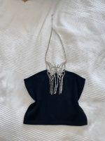 Schwarzes Neckholder Crop Top Strass Schmetterling ZARA XS-S Berlin - Tempelhof Vorschau