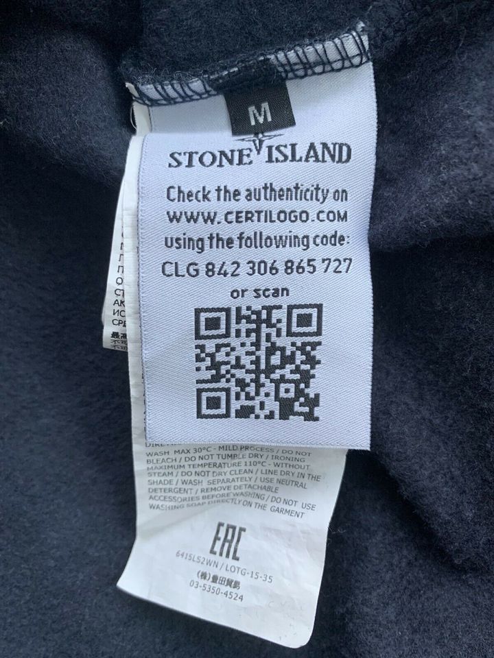 STONE ISLAND Sweatshirt  Herren  dunkelblau Gr. M in Karlsruhe