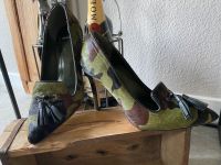 Bata 37 Pumps Camouflage Gr. 37 neuwertig Leder Brandenburg - Falkensee Vorschau