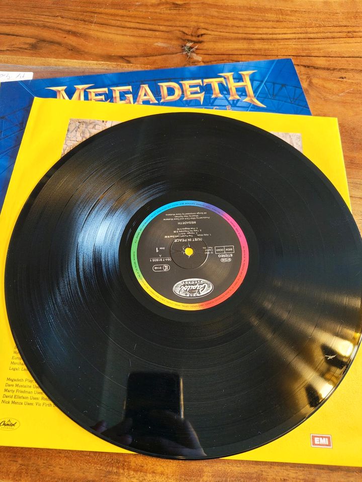 Megadeth Rust in Peace Vinyl original Pressung Capitol 1990 in Gelsenkirchen
