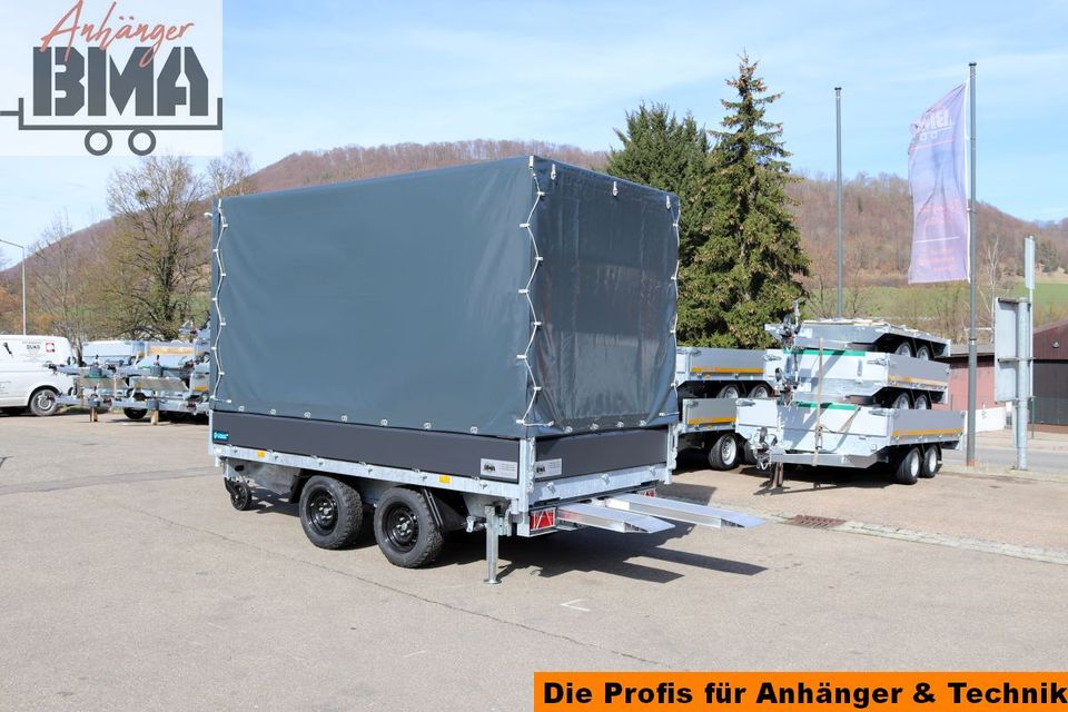 Hapert Dreiseitenkipper Anhänger Cobalt+ 335x180 3500kg E-Pu +Pla in Tannheim