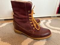 Boots Schnürboots Stiefel, beere, Gr. 40, Tamaris, Leder bordeaux Bayern - Landshut Vorschau