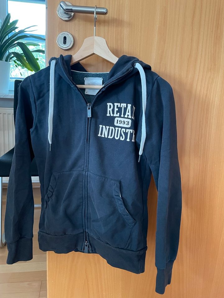 Logg H&M Weste Kapuzenjacke Kapuzenweste blau XS 34 in Lappersdorf