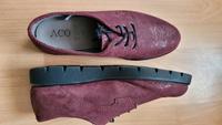 ♦️Schnürschuh von "Aco" /Gr. 41 / gemustert-bordeaux✔️ Niedersachsen - Walsrode Vorschau