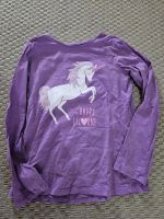 Langarmshirt Lila mit Einhorn Größe 128 Köln - Porz Vorschau