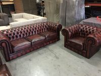 Chesterfield original english 3-Sitzer + Sessel Leder 100% NEU Nordrhein-Westfalen - Emmerich am Rhein Vorschau