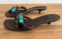 miu miu Sandalen m. Steinen Pantoletten Schlappen 38,5 2916 Cocco Berlin - Köpenick Vorschau