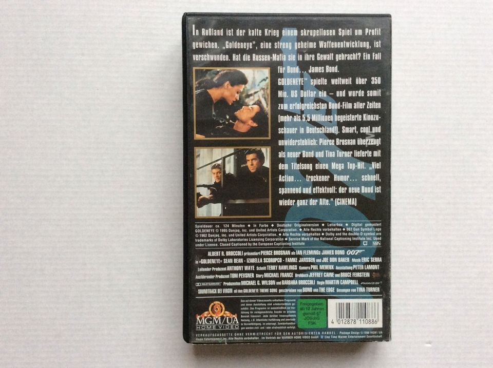 Film James Bond 007 „Goldeneye“, VHS Videokassette, Classic Bond in Buchholz in der Nordheide