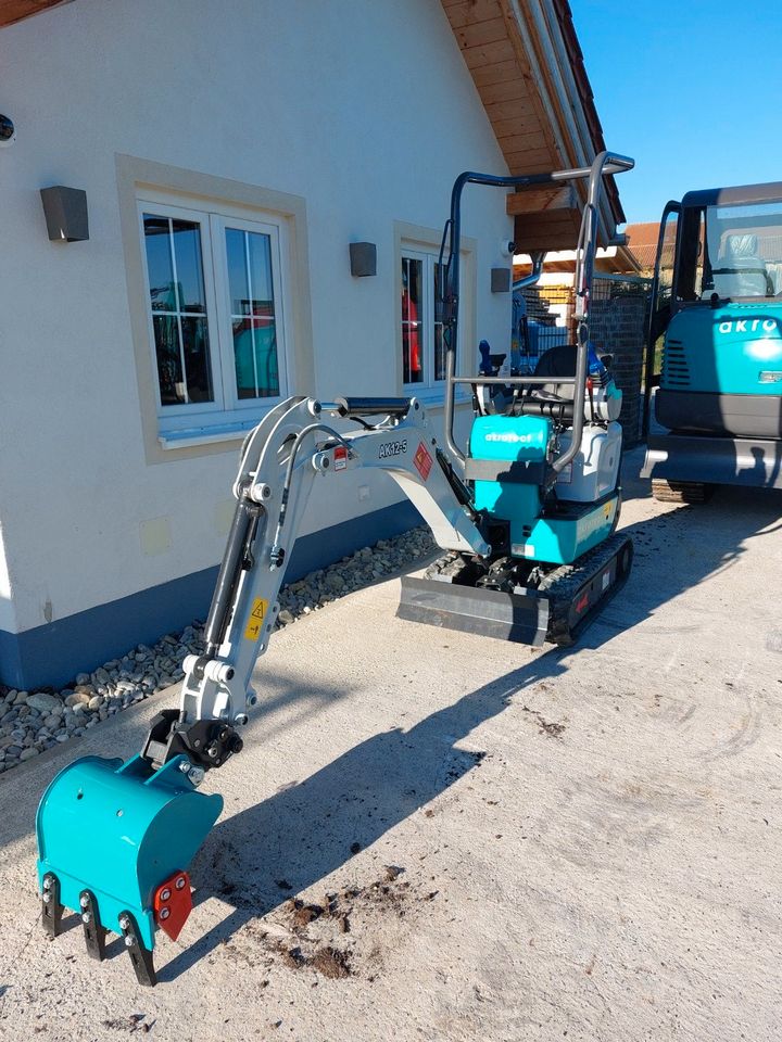 akrotect Minibagger AK12-5, 3Zyl. Kubota Dieselmotor in Bernbeuren