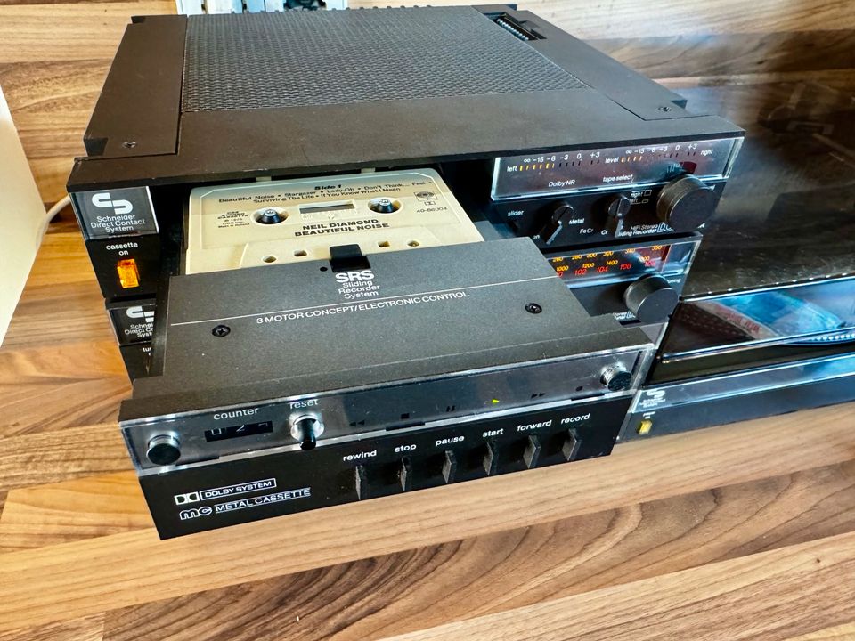 Schneider 8025 komplette Retro Stereo Anlage MA PA SR P Überholt in Buchholz in der Nordheide