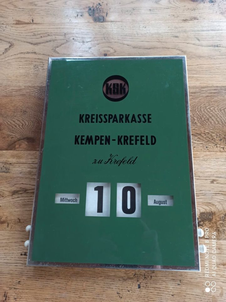 Drehkalender Endloskalender Kreissparkasse Kempen-Krefeld in Mönchengladbach