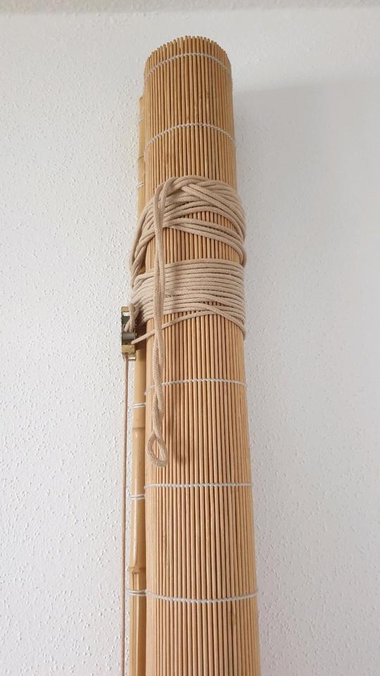 120x175cm Natur Bambus-Rollo Holz-Jalousie Holz-Rollo Raffrollo in Burglengenfeld