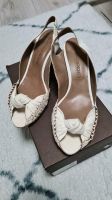 Sandalen,  Pumps Francesco Morichetti echt Leder Gr.39 Weiß Beige Baden-Württemberg - Aalen Vorschau