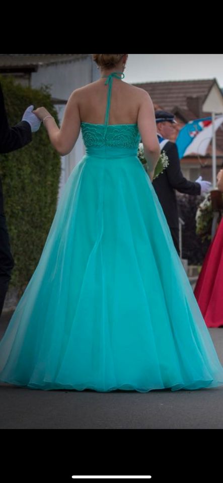 Hofdamenkleid, Hofstaat, Ball, Kleid in Türkis in Warburg