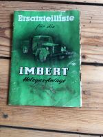 Ersatzteilliste Imbert holzgas Oldtimer Lkw original ETL Vorkrieg Sachsen-Anhalt - Weferlingen Vorschau