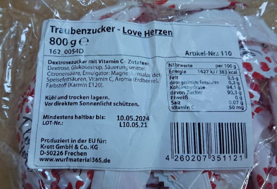 Bonbons für Candybar oder Pinata zur Hochzeit in Rodalben