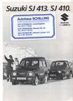 Suzuki SJ 413 u 410 Prospekt Nordrhein-Westfalen - Haan Vorschau