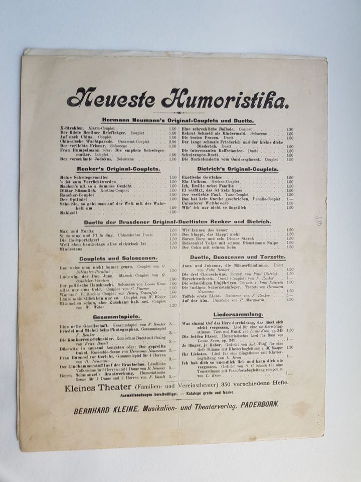 Neueste Humoristika Rekrut Mops Heitere Original Soloscene ca1900 in Leonberg