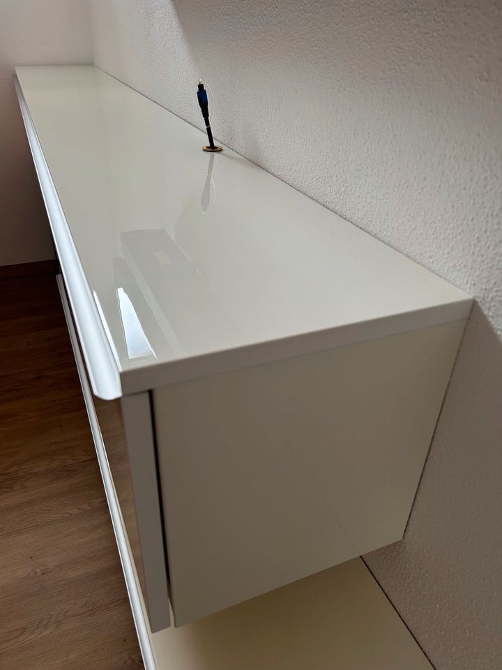 Ikea 2x Sideboard zur Wandmontage, lackweiß in Egenhofen