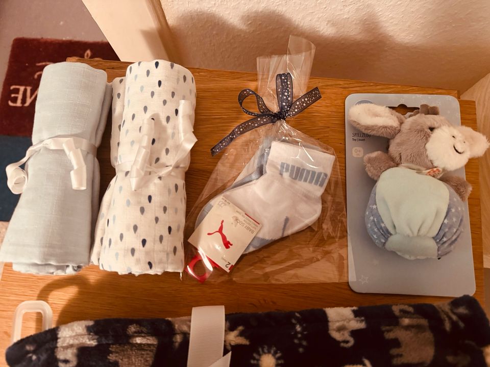 Geschenk Set neugeborenes Junge Decke moltontuch in Flensburg