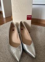 Högl Pumps Silber Metallic-Leder UK 5 1/2 (38,5) Absatz ca. 7cm Nordrhein-Westfalen - Datteln Vorschau
